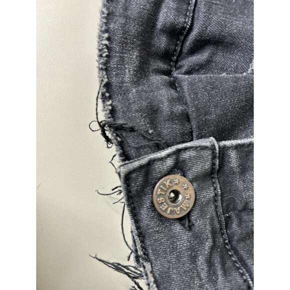 Majestik Denim Set (Jacket XL, Jeans 36x30) Embellished King Panda Destroyed GUC - Picture 8 of 13